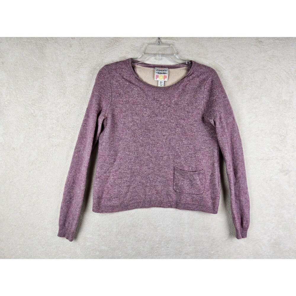 Clements Ribeiro Pop Women's 100% Cashmere Long Sleeve Sweater Size L